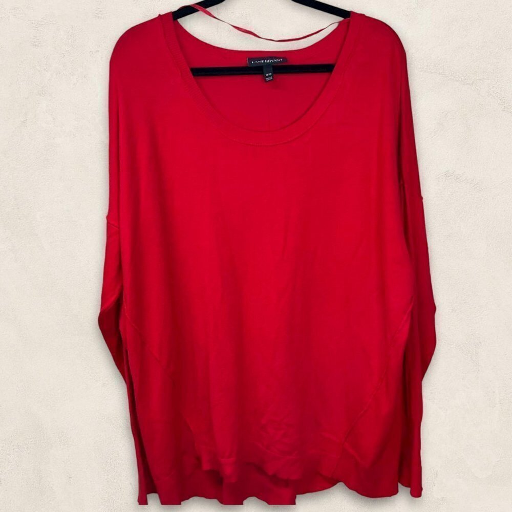 Nwot Lane Bryant Reverse Hem Sweater Size 18/20 (2XL)